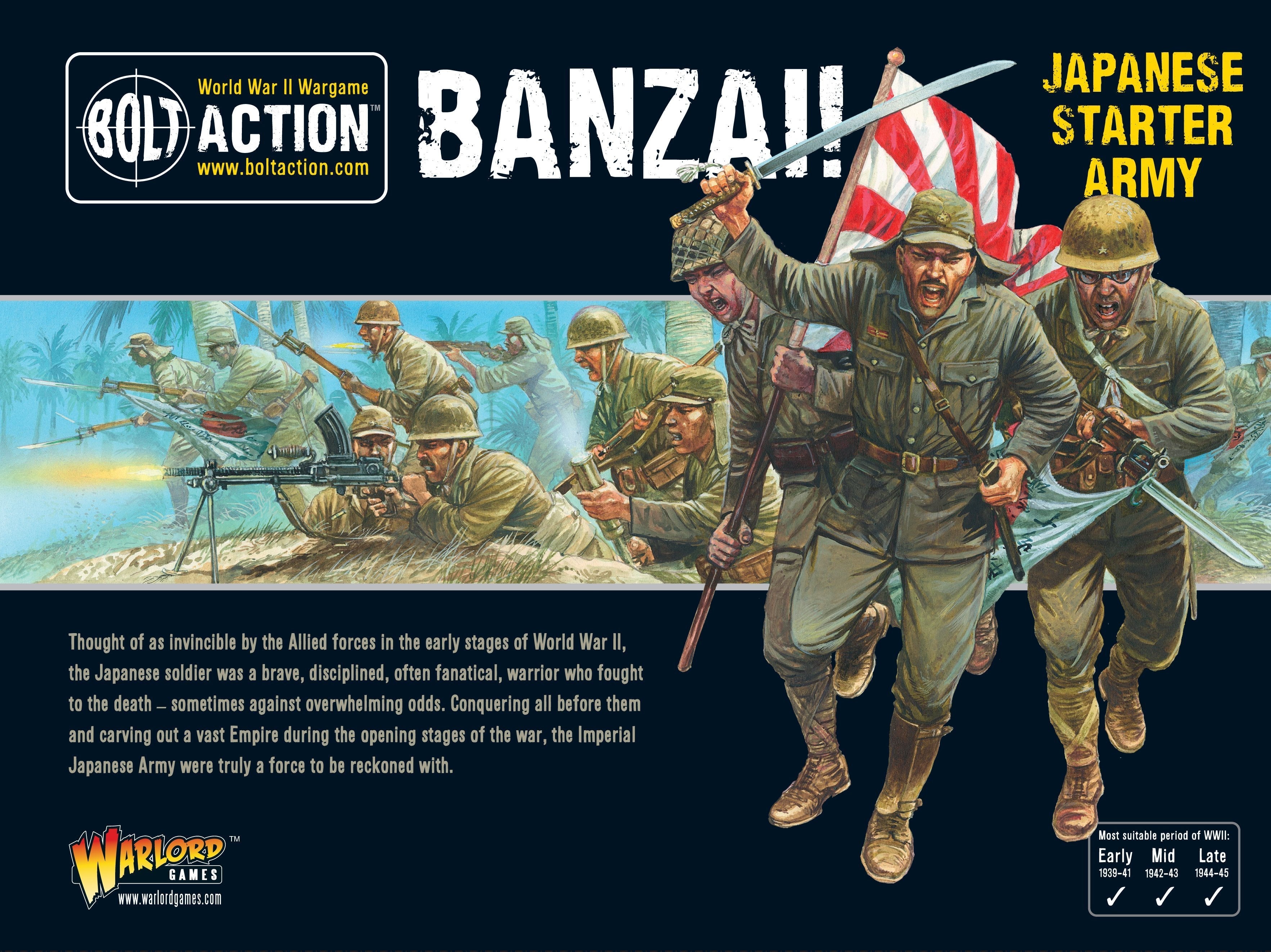 Bolt Action -  Banzai! Imperial Japanese Starter Army | Grognard Games