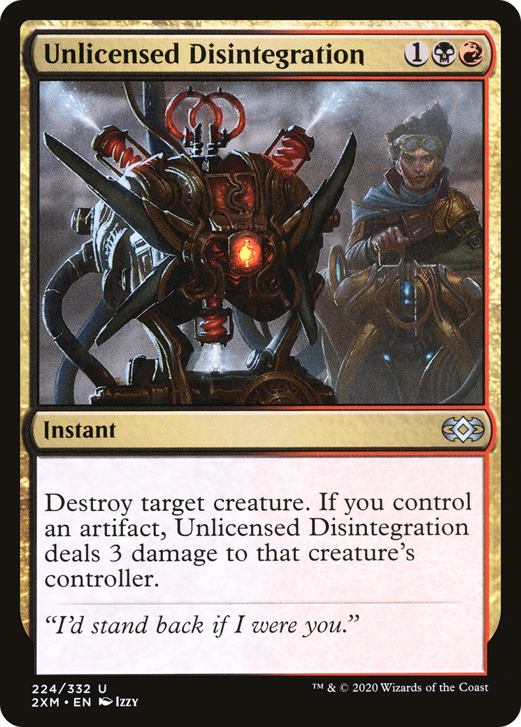 Unlicensed Disintegration [Double Masters] | Grognard Games