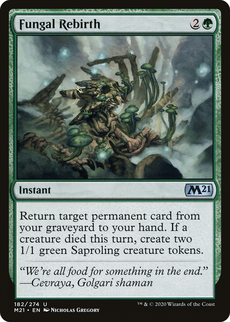 Fungal Rebirth (M21-182) - Core Set 2021 Foil | Grognard Games