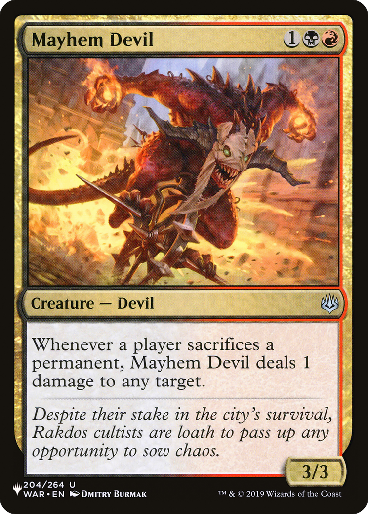 Mayhem Devil [The List] | Grognard Games