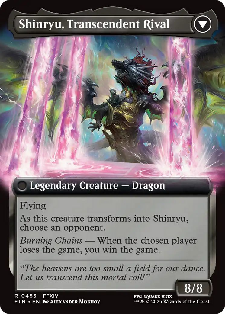 Zenos yae Galvus // Shinryu, Transcendent Rival (FIN-455) - FINAL FANTASY: (Extended Art) | Grognard Games