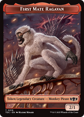 First Mate Ragavan // Treasure Double-Sided Token [Tarkir: Dragonstorm Commander Tokens] | Grognard Games