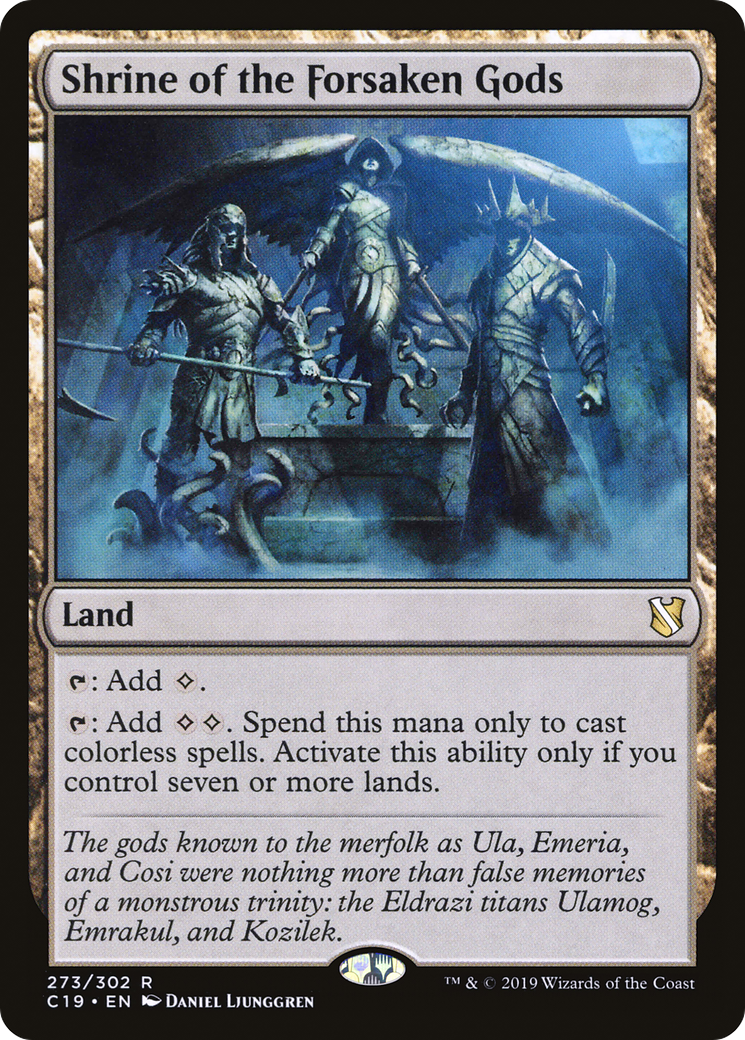 Shrine of the Forsaken Gods [Commander 2019] | Grognard Games