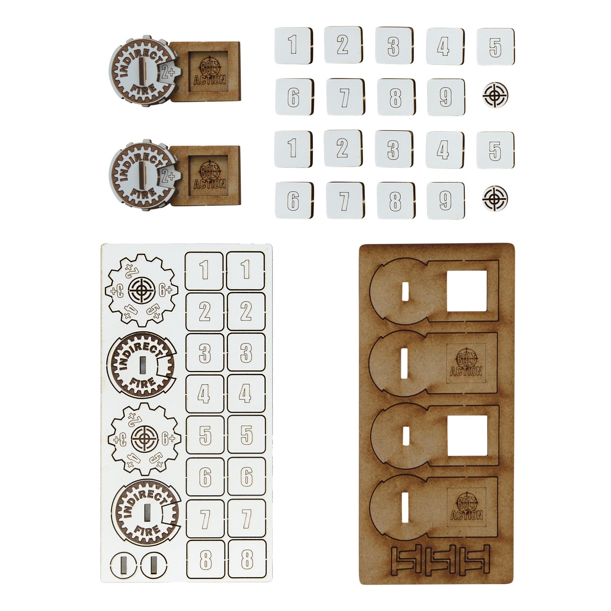 Bolt Action - Indirect Fire Markers (Set of x2 Markers) - 408800003 | Grognard Games