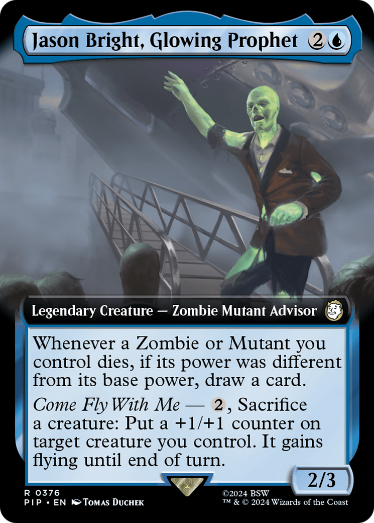 Jason Bright, Glowing Prophet (Extended Art) [Fallout] | Grognard Games
