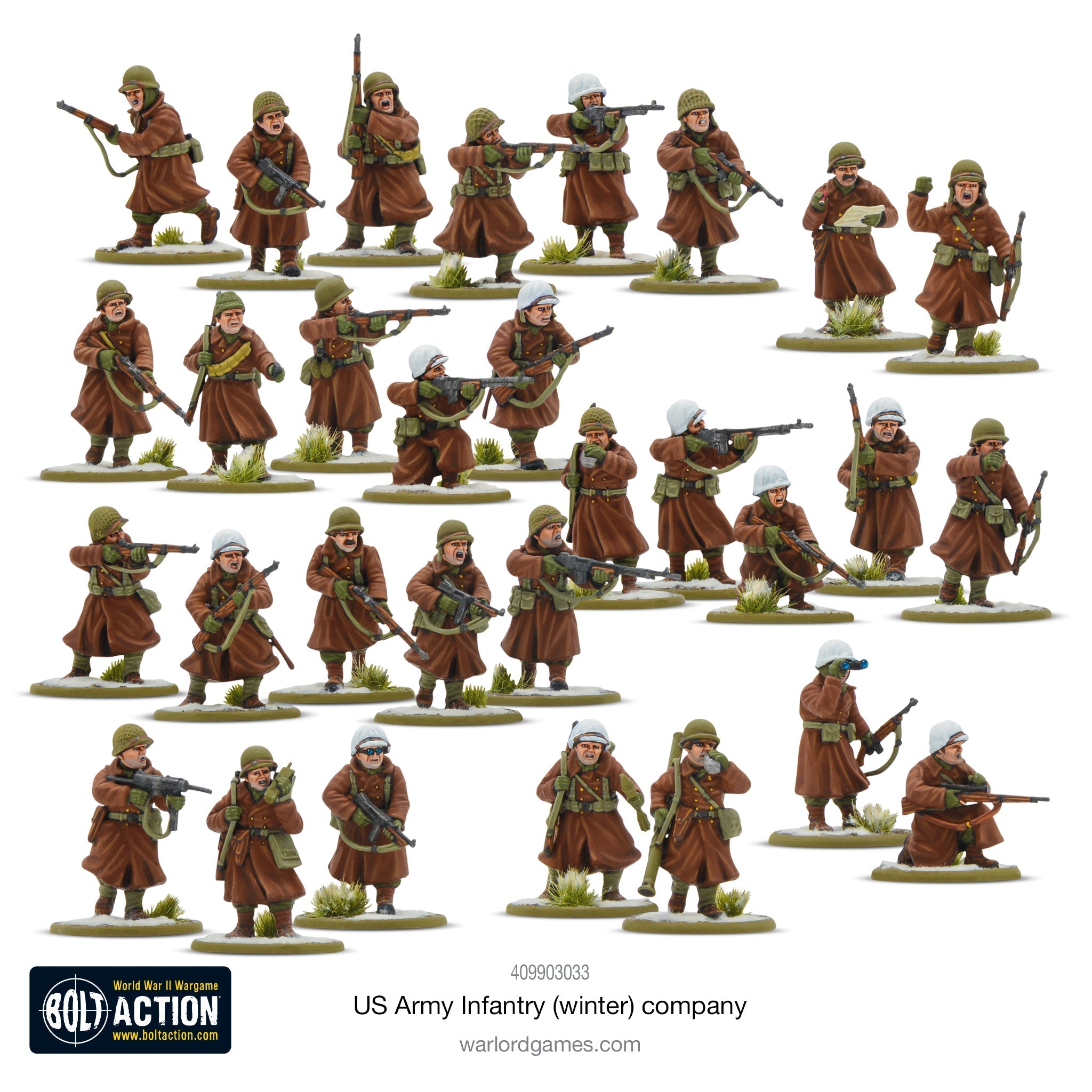 Bolt Action US Army (Winter) Platoon | Grognard Games