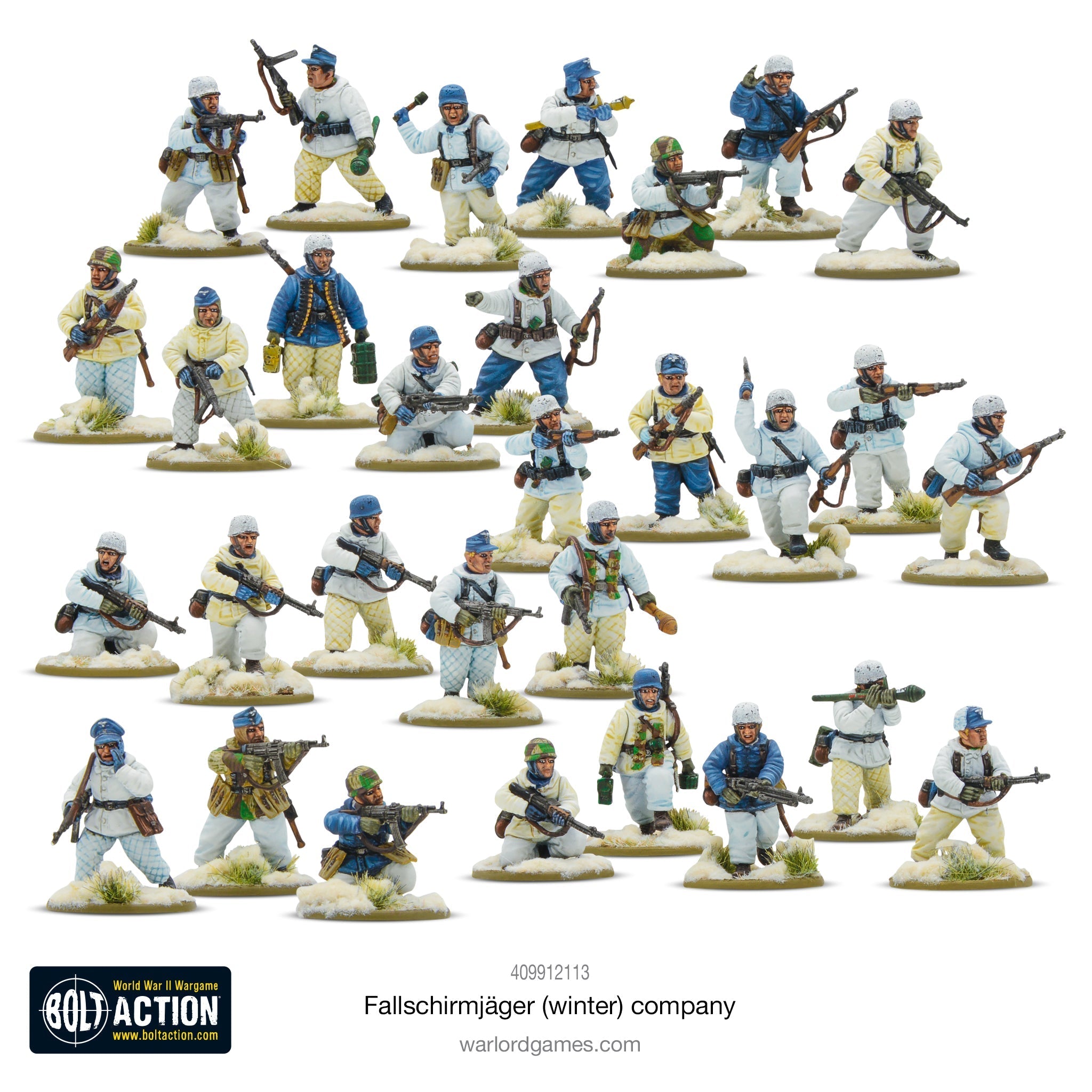 Bolt Action Fallschirmjäger (Winter) Platoon (Pre-Order) | Grognard Games