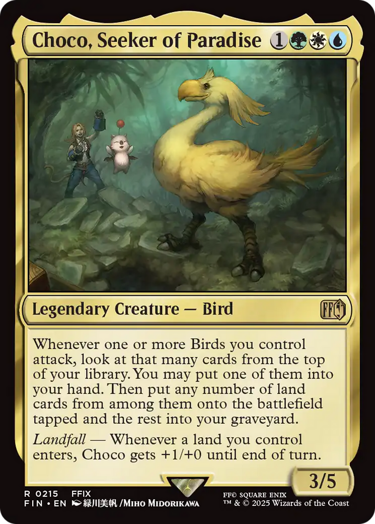 Choco, Seeker of Paradise (FIN-215) - FINAL FANTASY Foil | Grognard Games