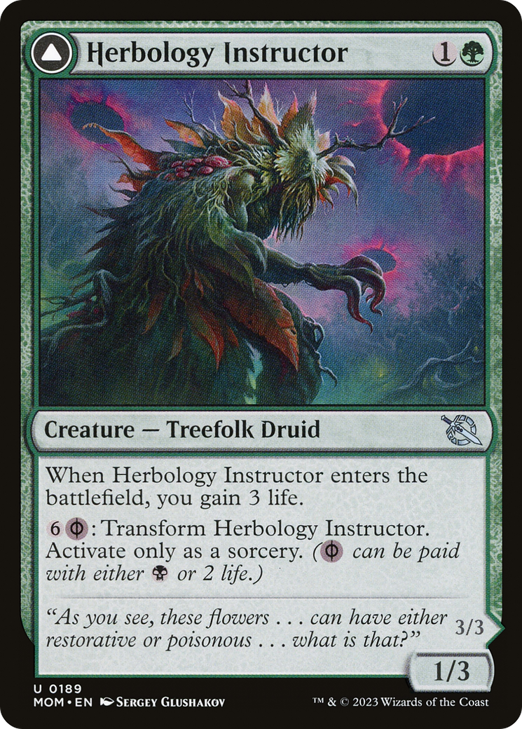 Herbology Instructor // Malady Invoker [March of the Machine] | Grognard Games