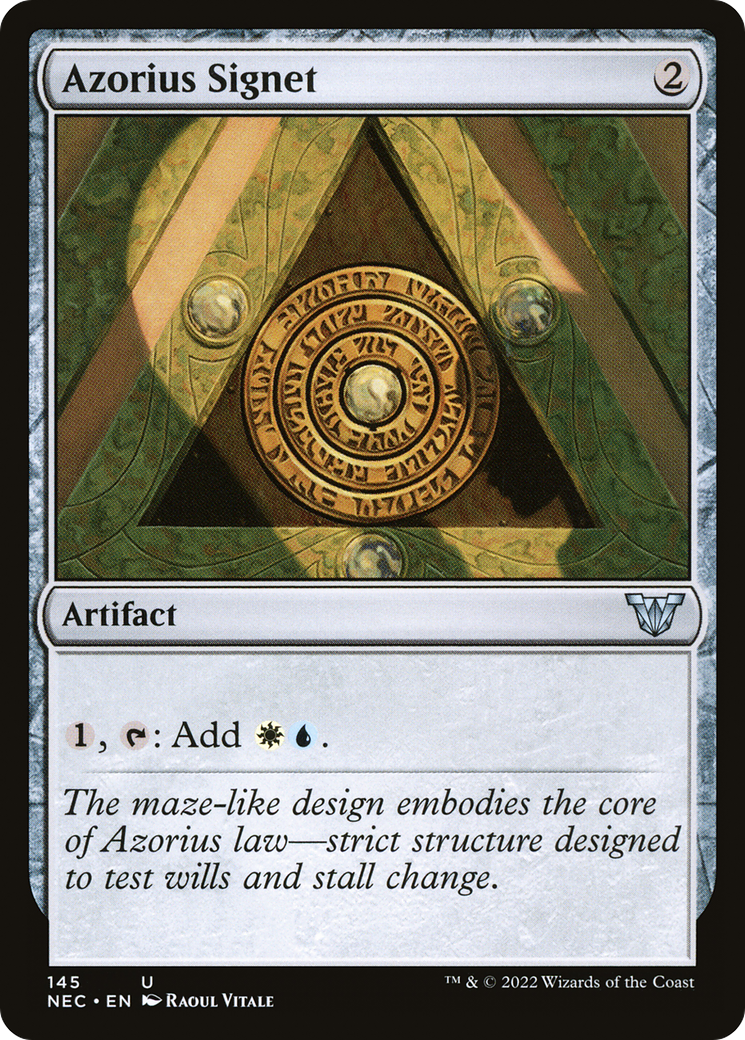 Azorius Signet [Kamigawa: Neon Dynasty Commander] | Grognard Games