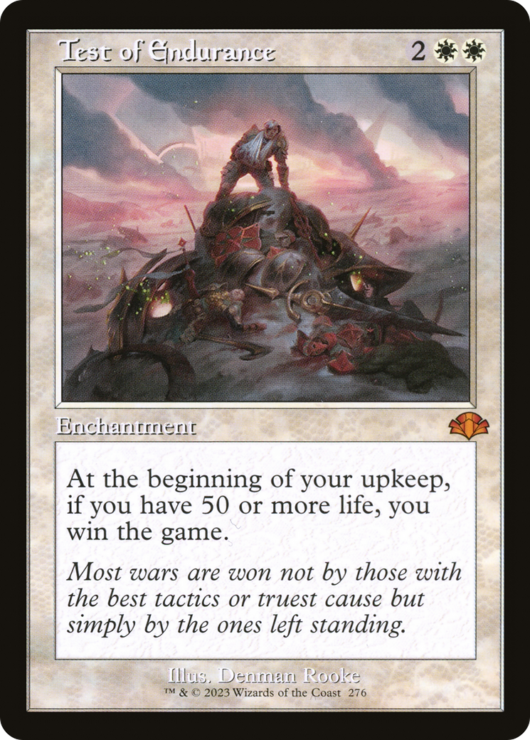 Test of Endurance (Retro) [Dominaria Remastered] | Grognard Games