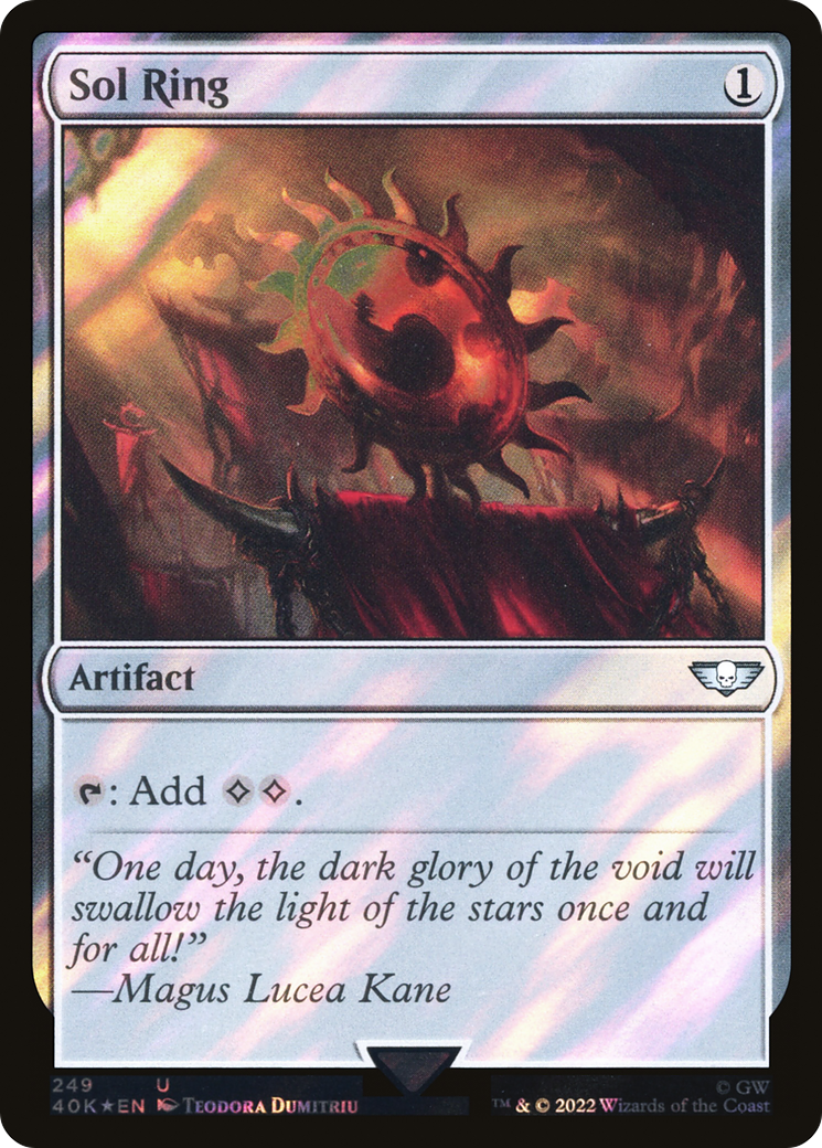 Sol Ring (249) (Surge Foil) [Universes Beyond: Warhammer 40,000] | Grognard Games