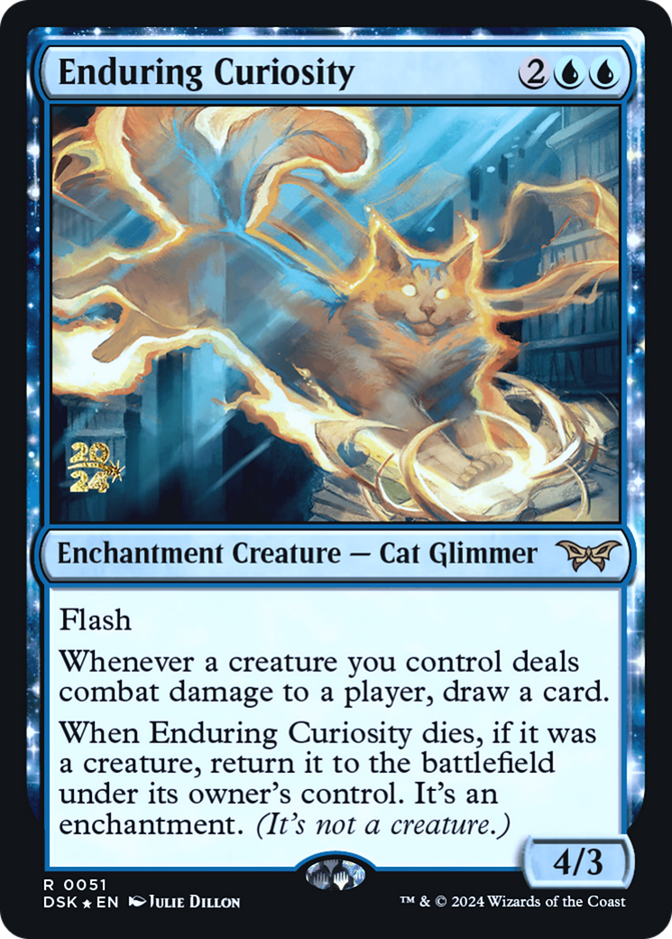 Enduring Curiosity [Duskmourn: House of Horror Prerelease Promos] | Grognard Games