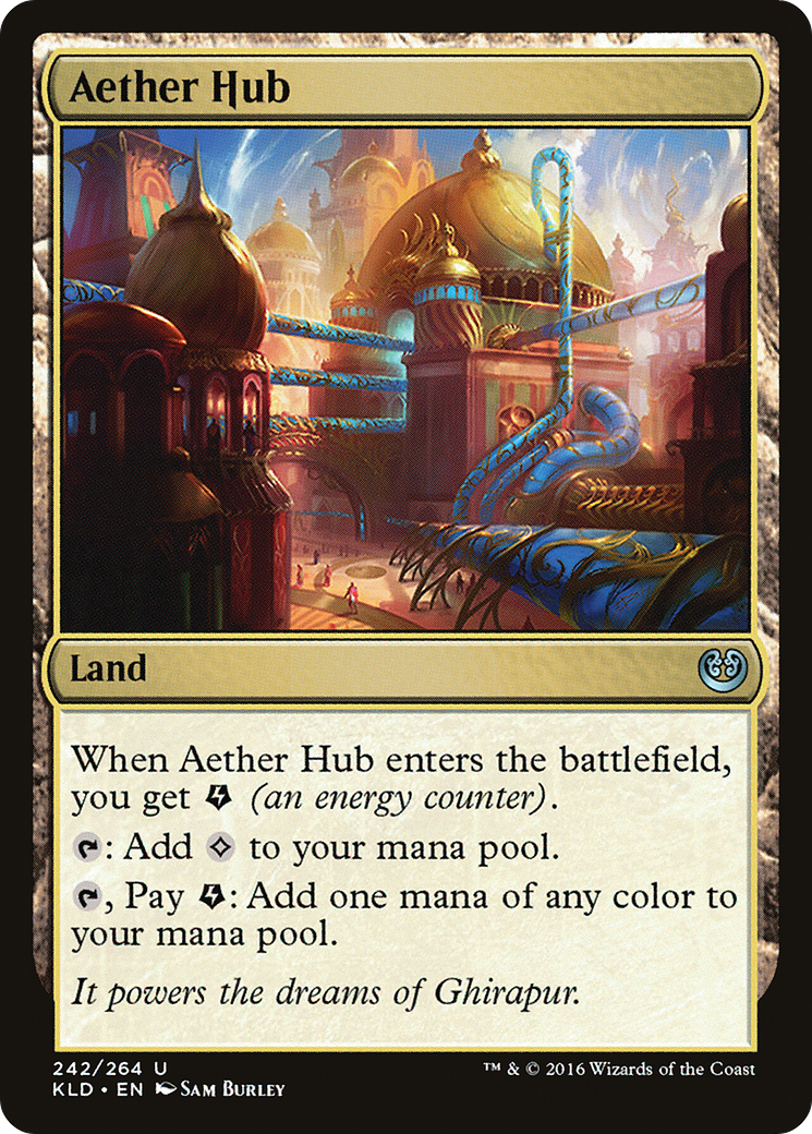 Aether Hub (Ripple Foil) [Modern Horizons 3 Commander] | Grognard Games