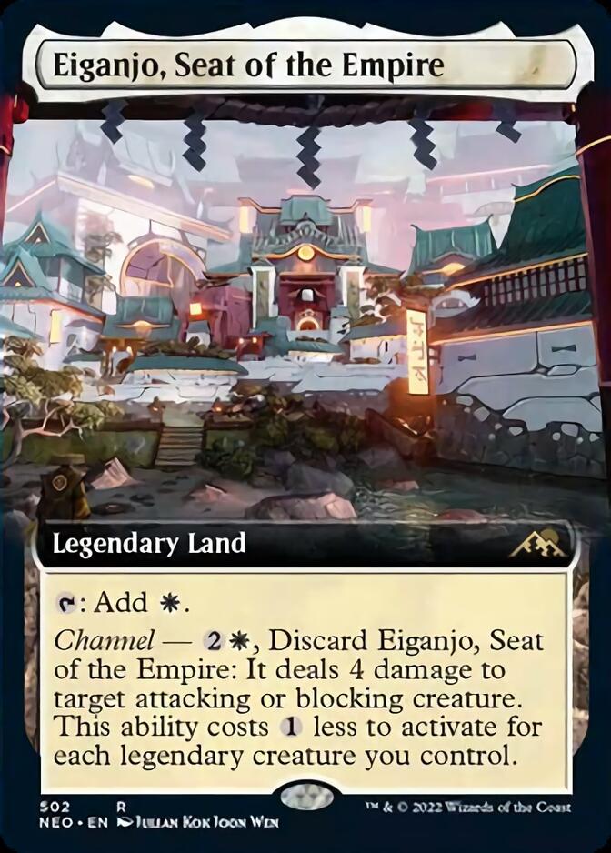 Eiganjo, Seat of the Empire (Extended Art) [Kamigawa: Neon Dynasty] | Grognard Games