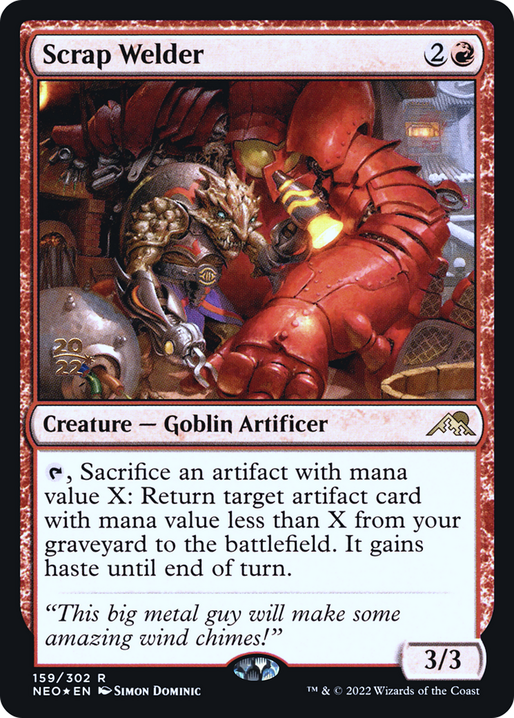 Scrap Welder [Kamigawa: Neon Dynasty Prerelease Promos] | Grognard Games