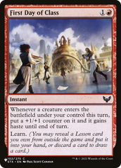 First Day of Class [The List] | Grognard Games