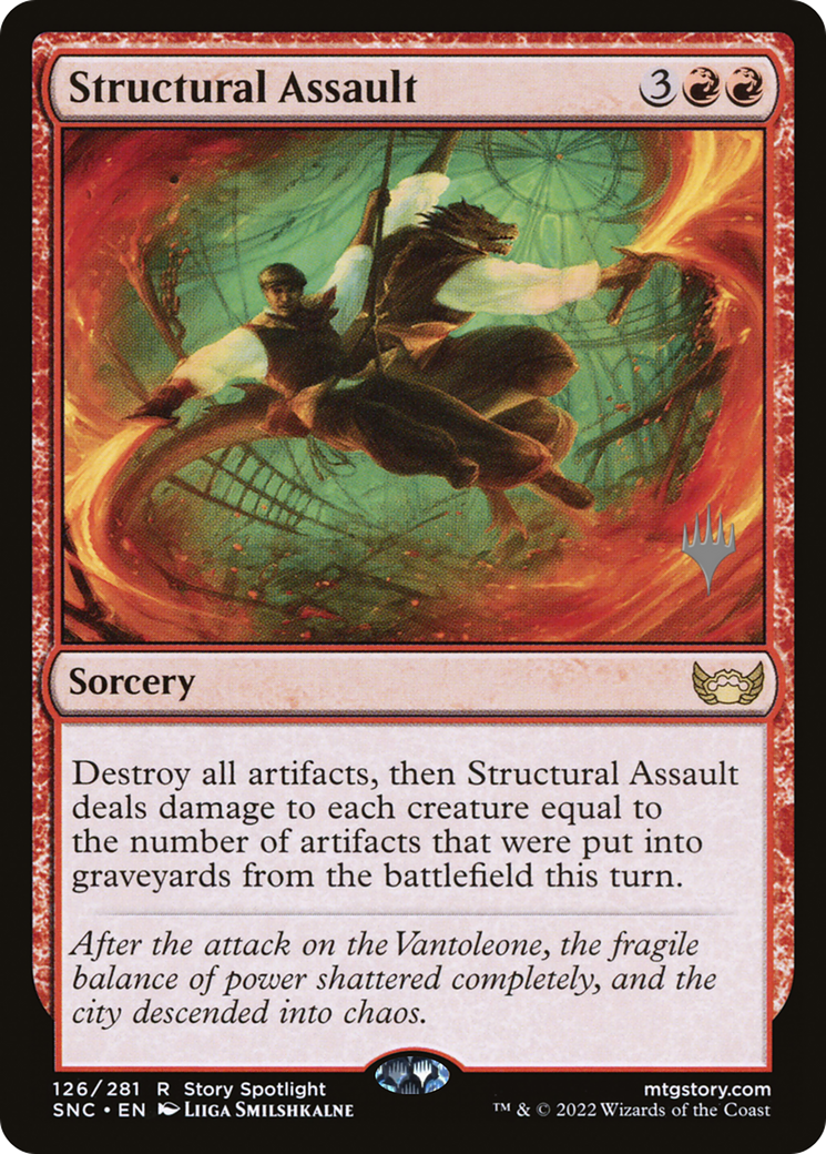 Structural Assault (Promo Pack) [Streets of New Capenna Promos] | Grognard Games