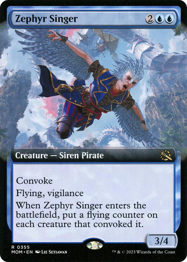 Zephyr Singer (Extended Art) [March of the Machine] | Grognard Games