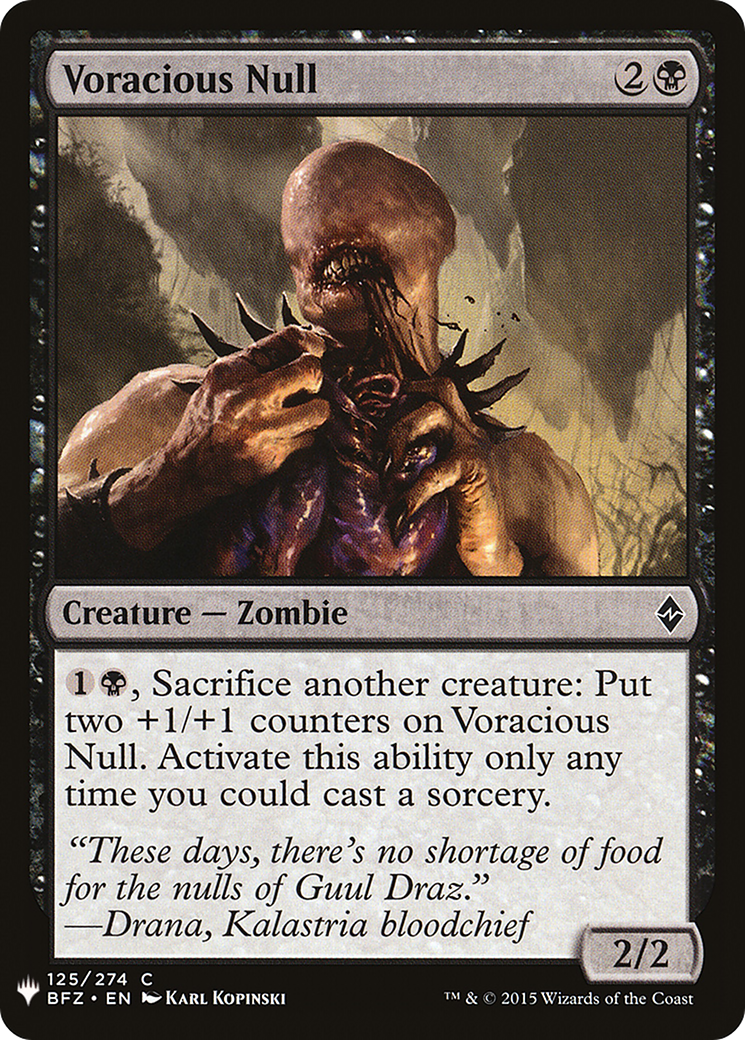 Voracious Null [Mystery Booster] | Grognard Games
