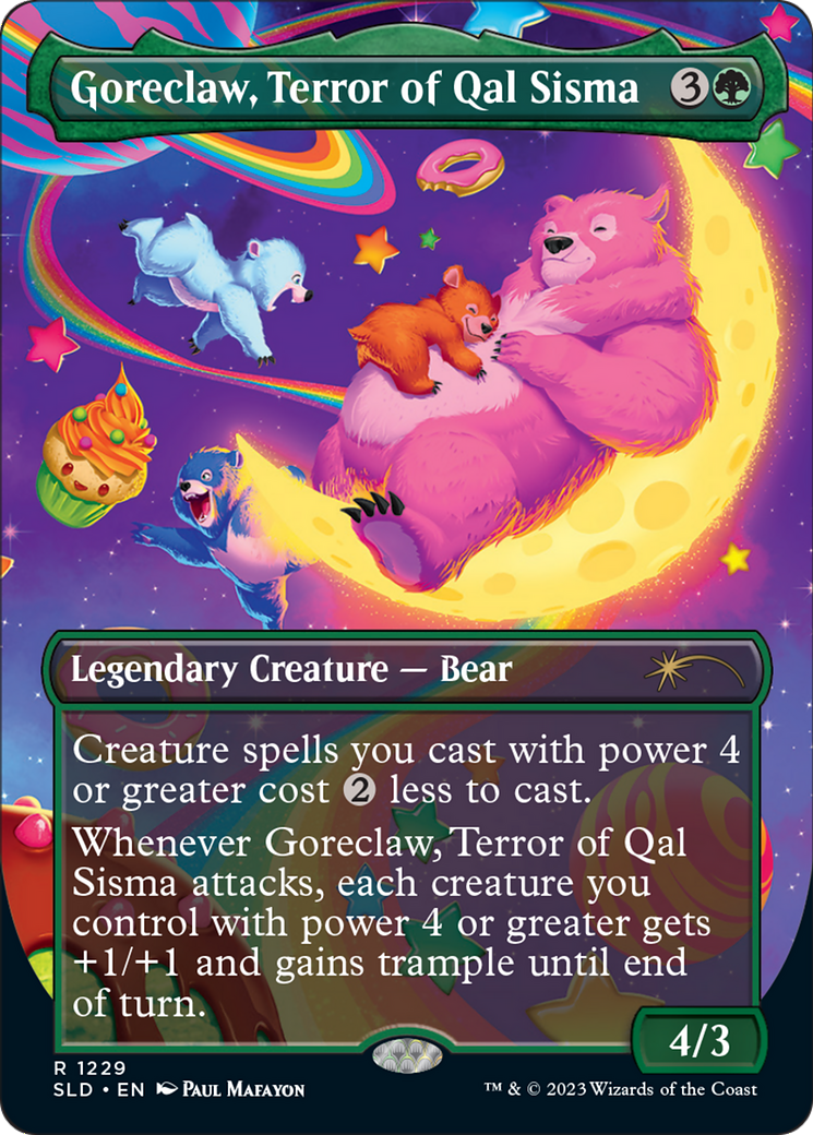 Goreclaw, Terror of Qal Sisma (Borderless) [Secret Lair Drop Series] | Grognard Games