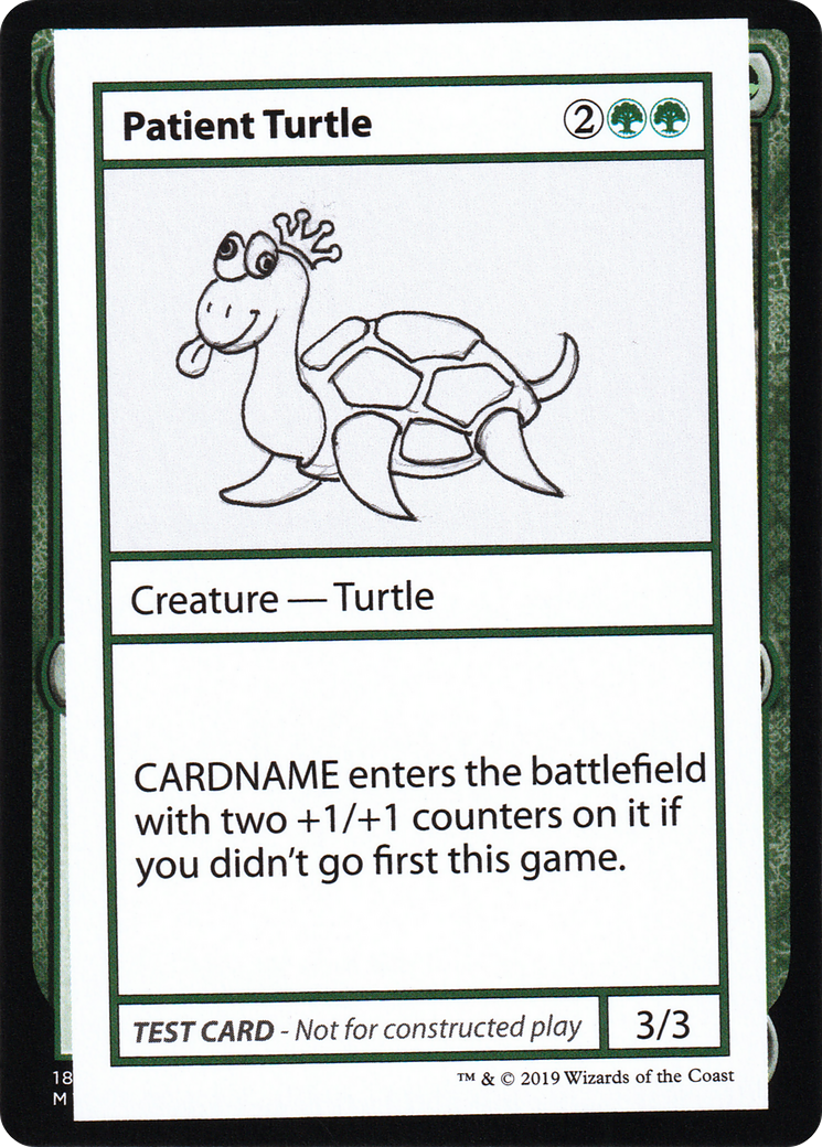 Patient Turtle (2021 Edition) [Mystery Booster Playtest Cards] | Grognard Games