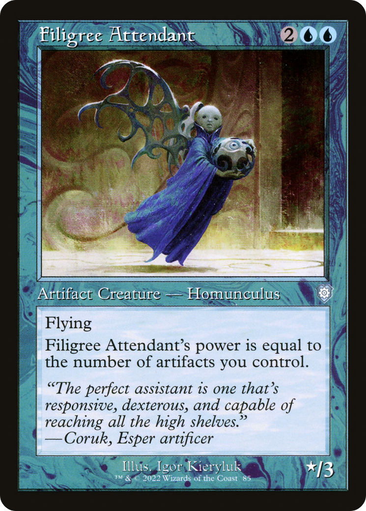 Filigree Attendant (Retro) [The Brothers' War Commander] | Grognard Games