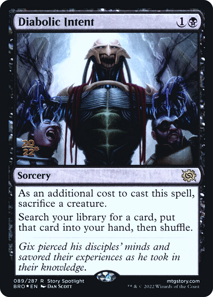 Diabolic Intent [The Brothers' War: Prerelease Promos] | Grognard Games