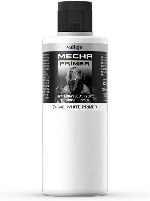 74.640 Vallejo Mecha Primer - White (200ml) | Grognard Games