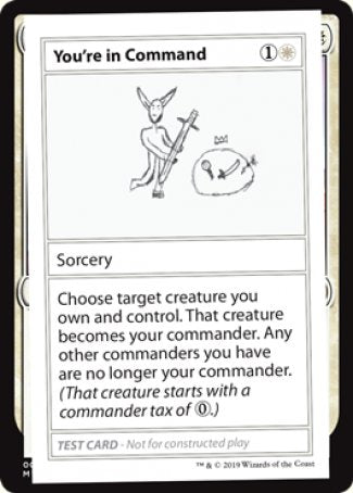 You're in Command (2021 Edition) [Mystery Booster Playtest Cards] | Grognard Games