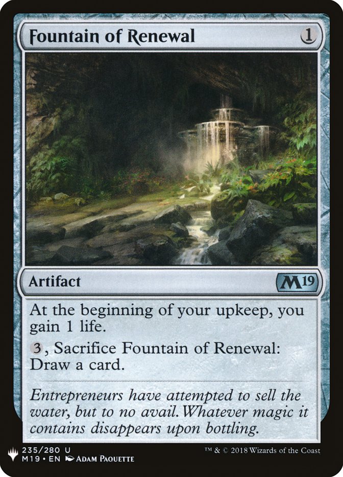 Fountain of Renewal [Mystery Booster] | Grognard Games