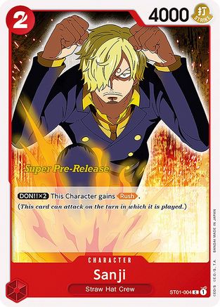 Sanji (ST01-004) - Super Pre-Release Starter Deck 1: Straw Hat Crew | Grognard Games