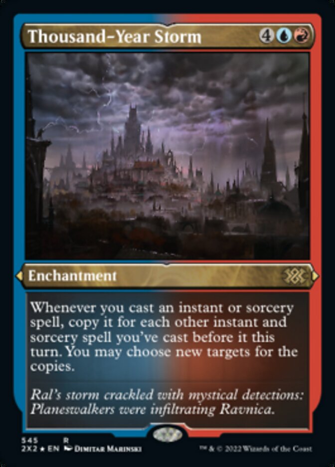 Thousand-Year Storm (Foil Etched) [Double Masters 2022] | Grognard Games