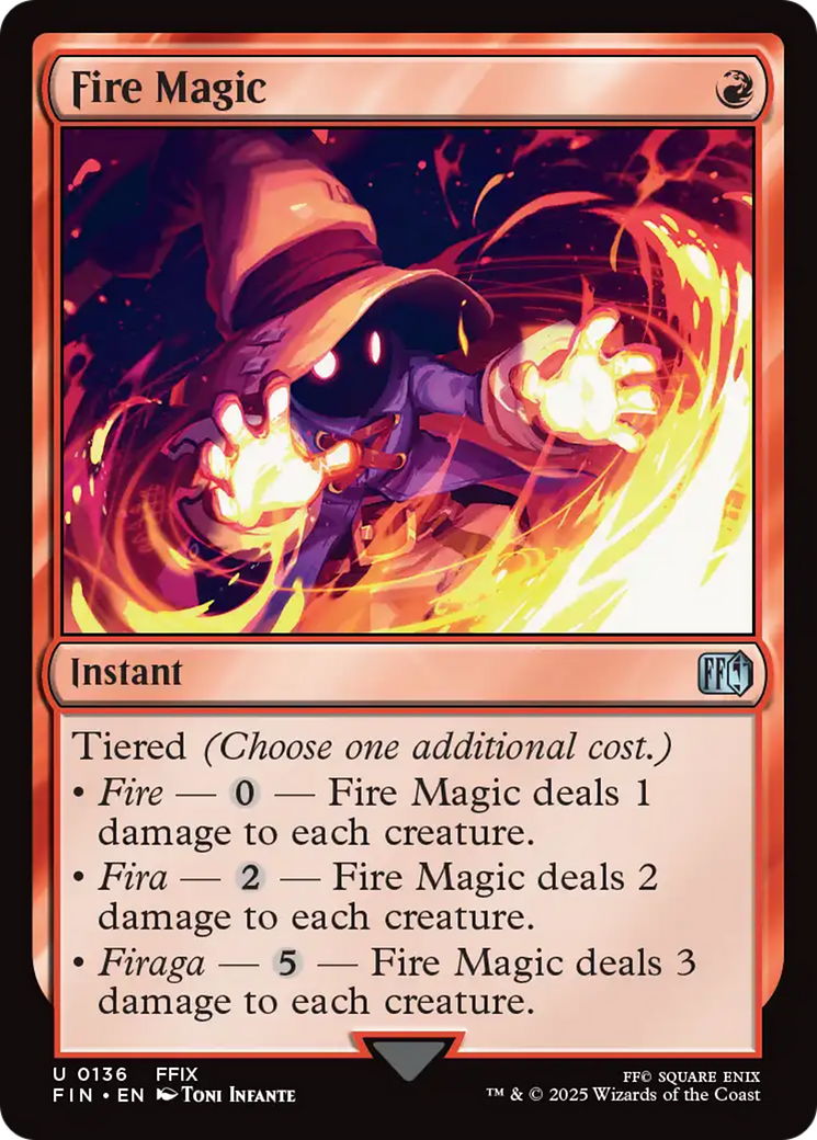 Fire Magic (FIN-136) - FINAL FANTASY Foil | Grognard Games