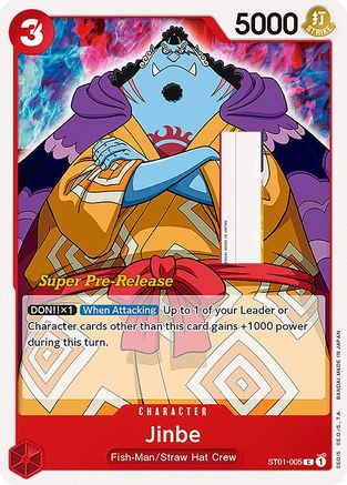 Jinbe (ST01-005) - Super Pre-Release Starter Deck 1: Straw Hat Crew | Grognard Games