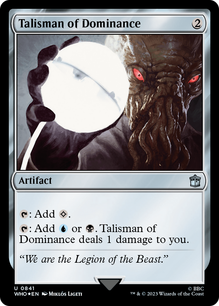 Talisman of Dominance (Surge Foil) [Doctor Who] | Grognard Games