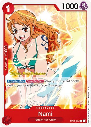 Nami (ST01-007) - Super Pre-Release Starter Deck 1: Straw Hat Crew | Grognard Games