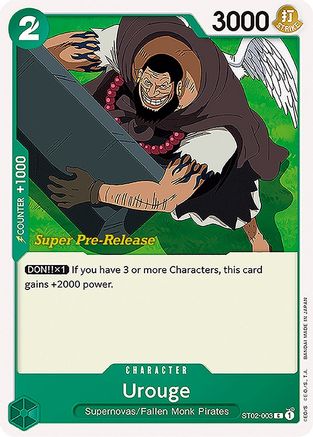 Urouge (ST02-003) - Super Pre-Release Starter Deck 2: Worst Generation | Grognard Games