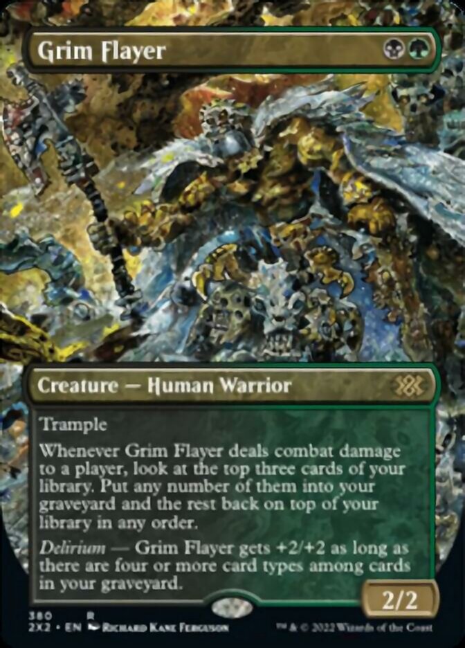 Grim Flayer (Borderless Alternate Art) [Double Masters 2022] | Grognard Games