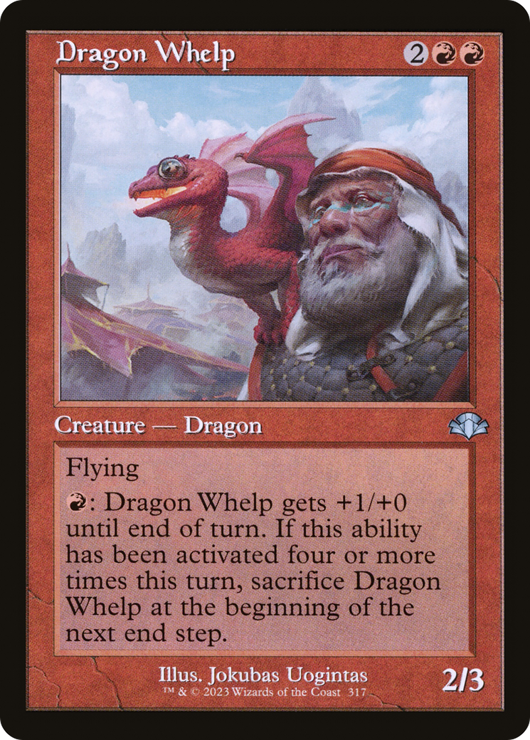 Dragon Whelp (Retro) [Dominaria Remastered] | Grognard Games