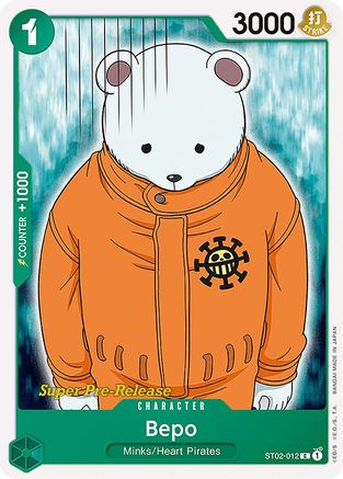 Bepo (ST02-012) - Super Pre-Release Starter Deck 2: Worst Generation | Grognard Games