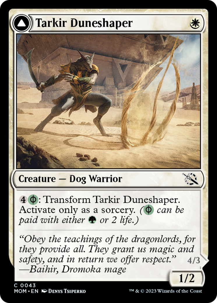 Tarkir Duneshaper // Burnished Dunestomper [March of the Machine] | Grognard Games