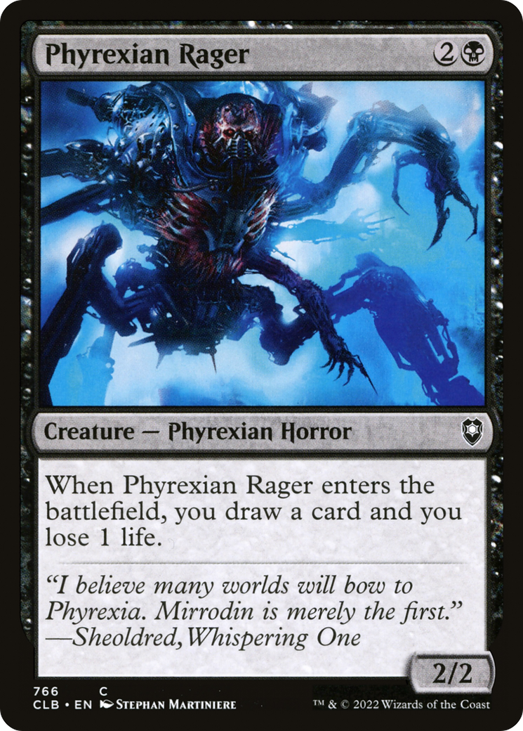 Phyrexian Rager [Commander Legends: Battle for Baldur's Gate] | Grognard Games