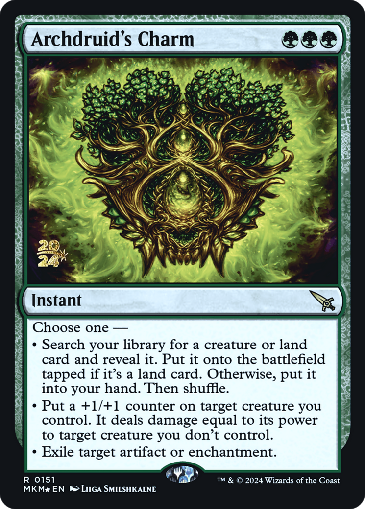 Archdruid's Charm [Murders at Karlov Manor Prerelease Promos] | Grognard Games