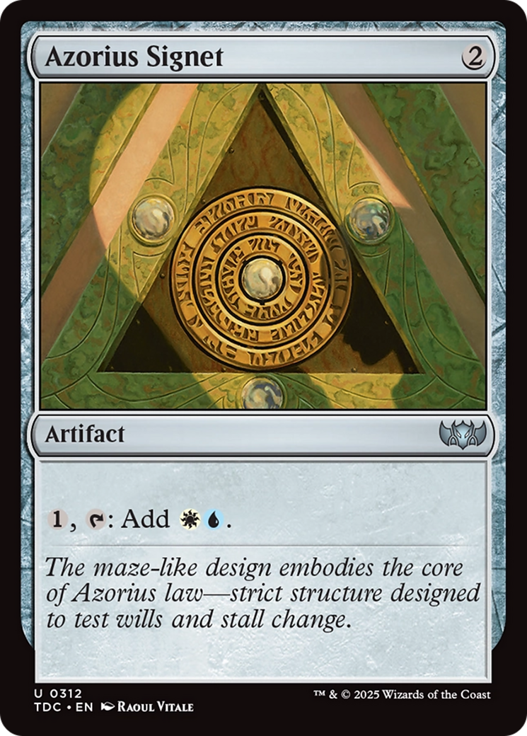 Azorius Signet [Tarkir: Dragonstorm Commander] | Grognard Games