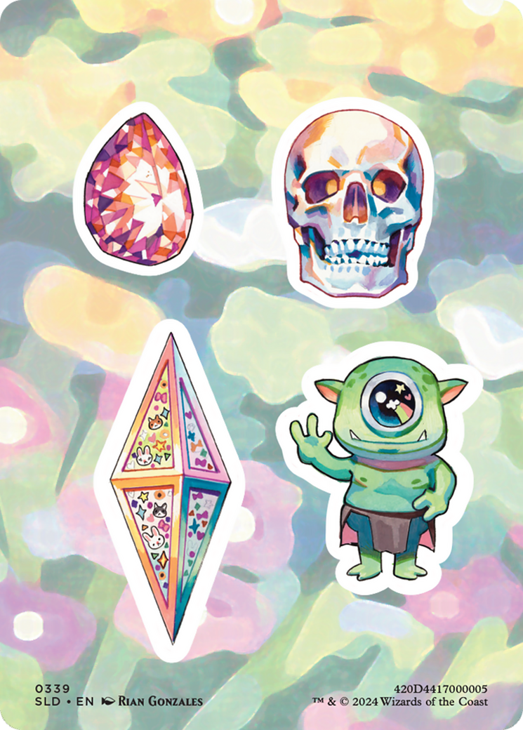 Sticker sheet (SLD-339) - Secret Lair Drop Foil | Grognard Games