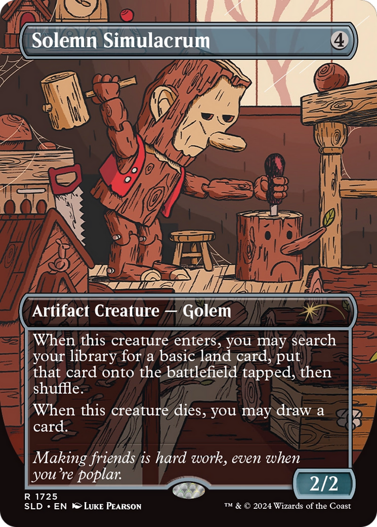 Solemn Simulacrum (SLD-1725) - Secret Lair Drop (Borderless) Foil | Grognard Games