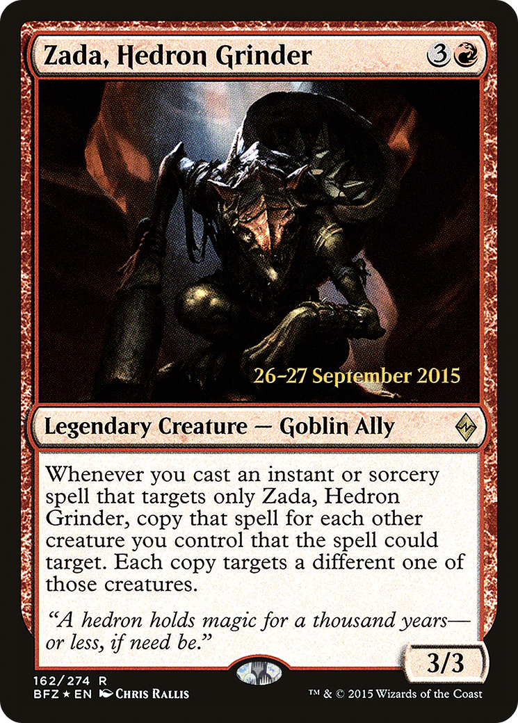 Zada, Hedron Grinder  [Battle for Zendikar Prerelease Promos] | Grognard Games