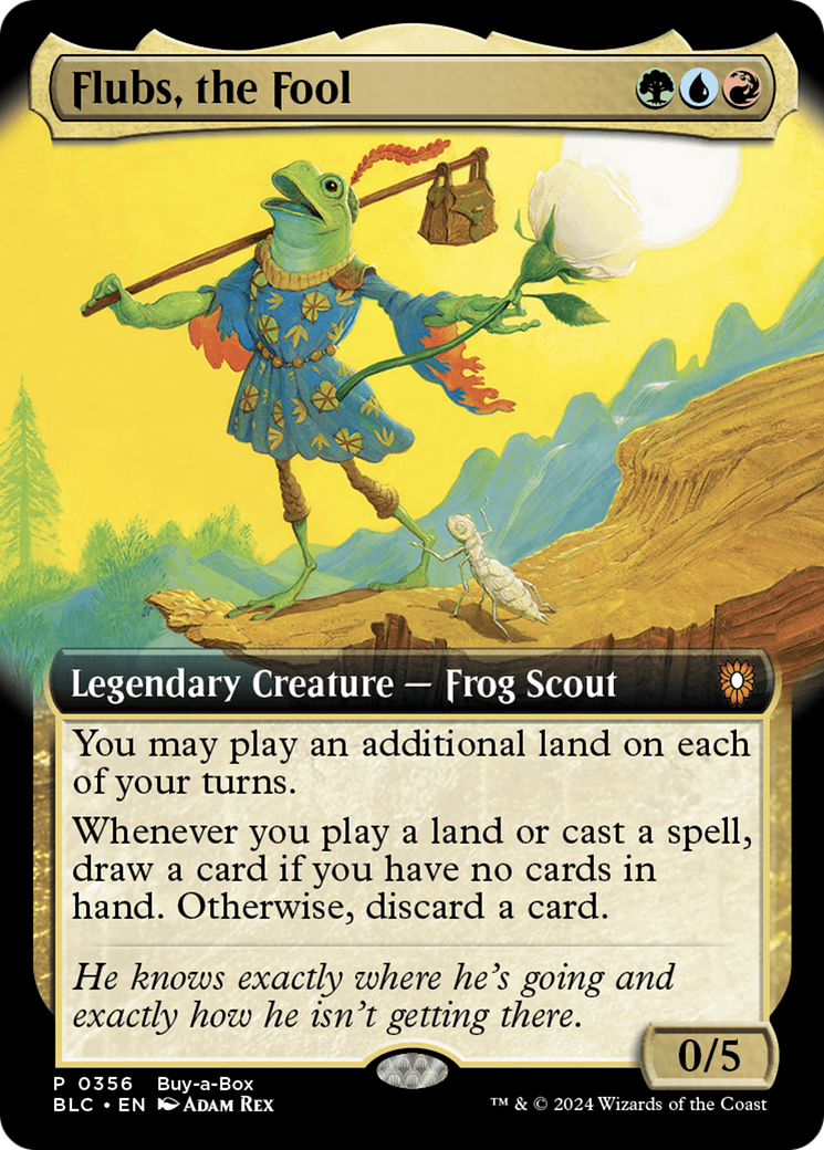 Flubs, the Fool (Buy-A-Box) (Extended Art) [Bloomburrow Promos] | Grognard Games