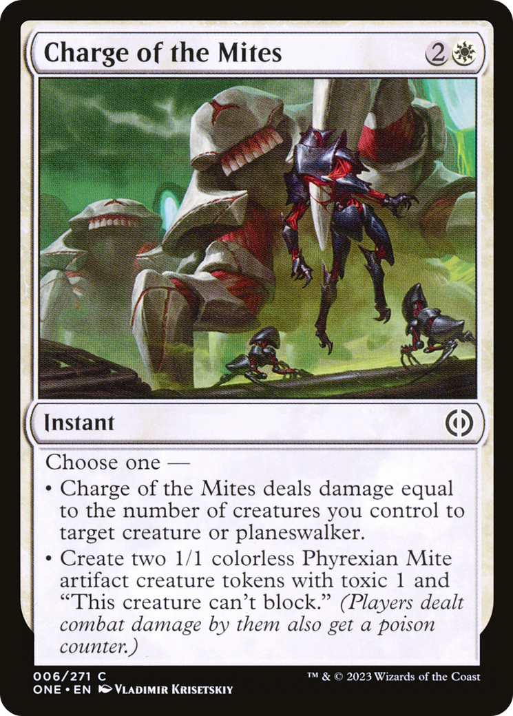 Charge of the Mites [Phyrexia: All Will Be One] | Grognard Games